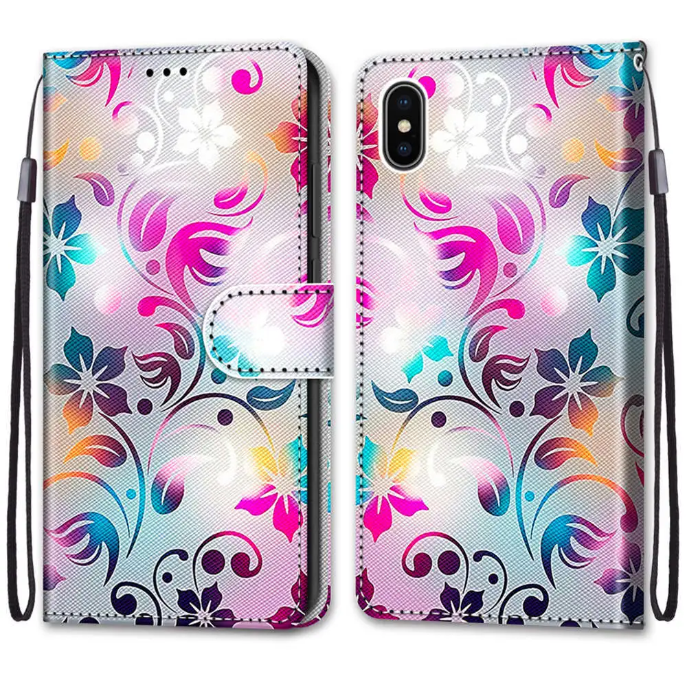 苹果 iPhone X 10 #B07渐变炫彩花 -1.jpg_.webp