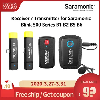

Receiver / Transmitter for Saramonic Blink 500 Series B1 B2 B5 B6 Dual-Channel Wireless Microphone System