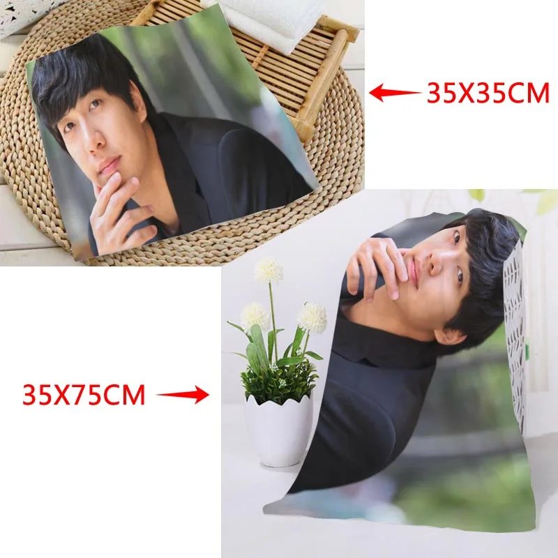 На заказ KPOP Lee Seung Gi печатное квадратное полотенце s микрофибра абсорбирующее быстросохнущее полотенце хлопок Дети Beathroom мочалка платок - Цвет: 2
