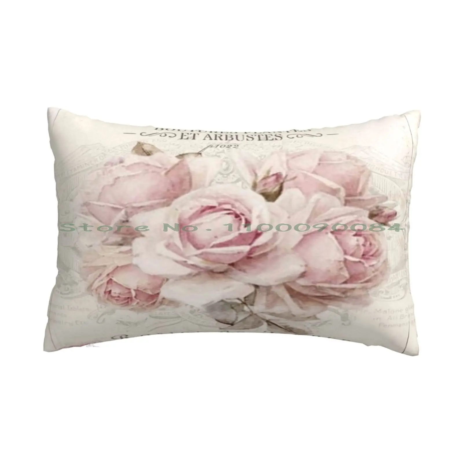 

French Shabby Chic Pillow Case 20x30 50*75 Sofa Bedroom French Shabby Chic Vintage Rustic Distressed Modern Trendy Powder Pink