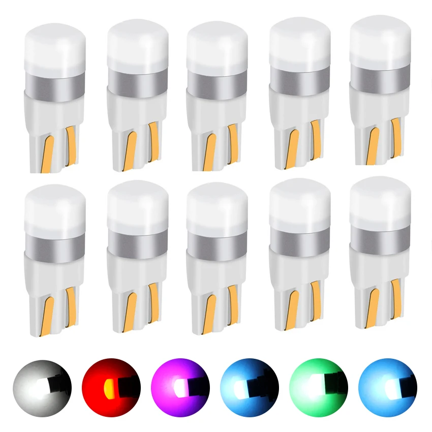 

10 шт. W5W T10 3030 светодиодный сигнальный светильник Авто 12V 194 лампы парковки Ширина сигнальная лампа сбоку Габаритные огни светильник s подкладке светильник