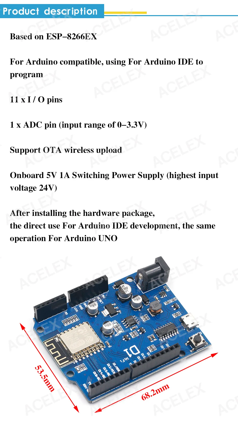 escudo inteligente eletrônico pcb para arduino ide compatível