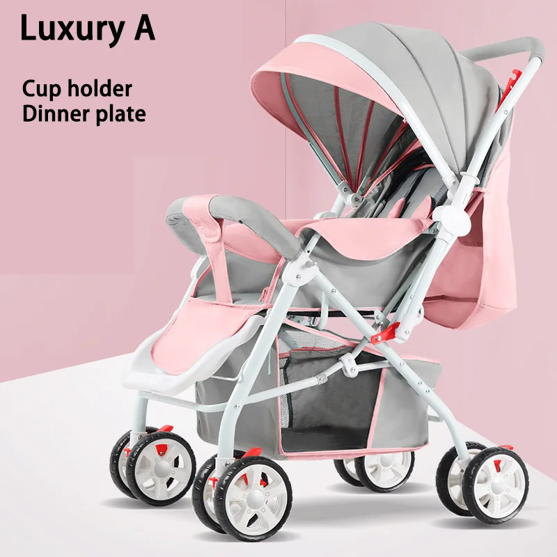 Luxury A-155 Детская коляска, 3 в 1, коляска с высоким видом, пейзаж, детская коляска, 360 Rota, дорожная система, 0-3 года, легкая, 2 в 1, Роскошная детская коляска s - Color: Luxury A-155