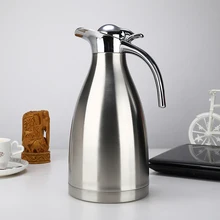 Красивый внешний вид нержавеющая сталь тепловой кувшин кофе графин двойными стенками вакуумной изоляцией горшок 2L