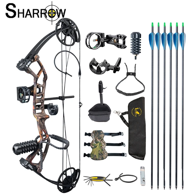 SHARROW Kit Arc à Poulies pour la Chasse à l'Arc Arcs Compounds