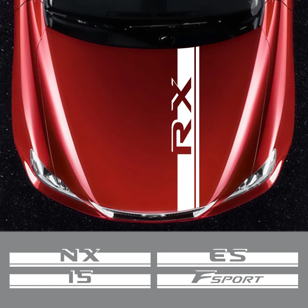 Auto Engine Decals Car Hood Cover Stickers For Lexus RX 300 IS