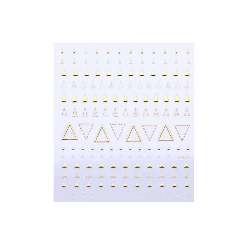 1 лист 3D наклейки для ногтей золотые Серебристые полосы линии металлическая лента многоразмерная клейкая наклейка для ногтей s дизайн ногтей DIY Украшение