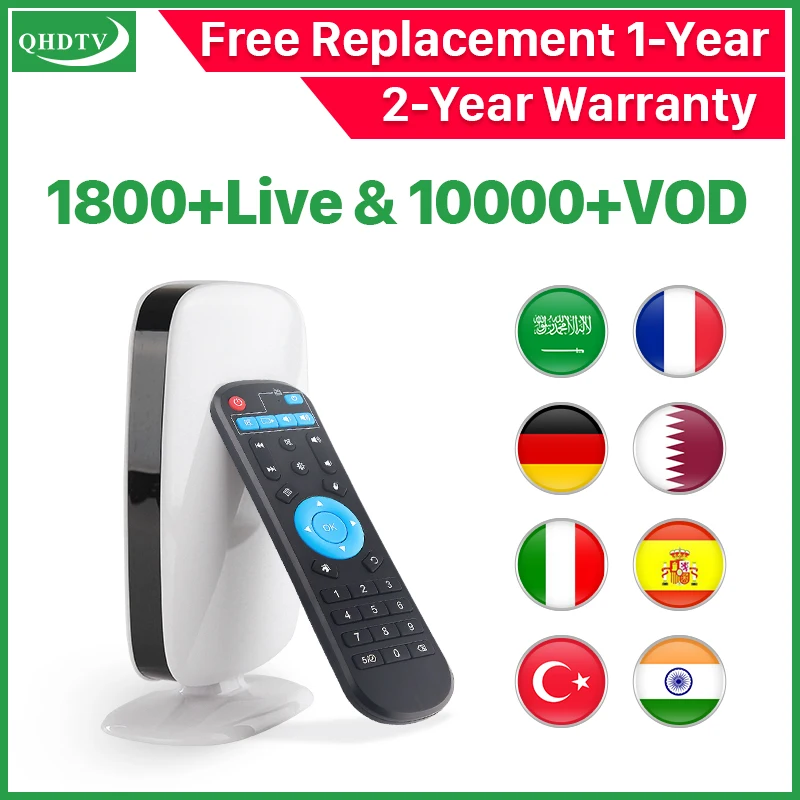 

R9 Android 8.1 IPTV France Arabic Box RK3229 with 1 Year QHDTV Subscription IPTV Belgium Netherlands R9 Media Player