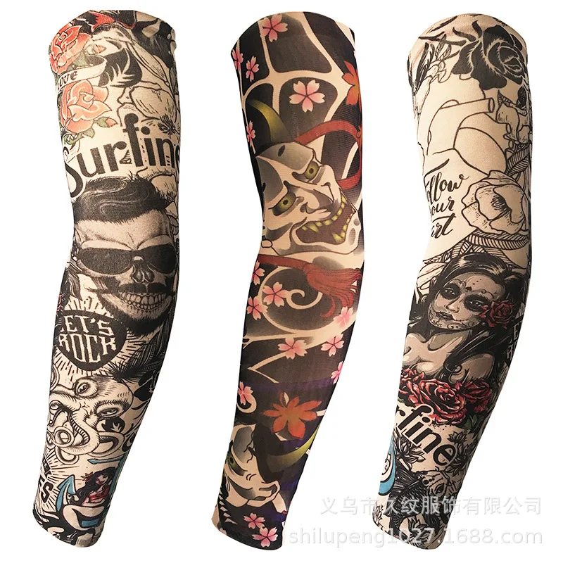 

Wholesale Tattoo Oversleeve New Style Ice Sleeve College Style Sun-resistant UV-Protection Viscose Tattoo Sleeves Arm Tattooed A