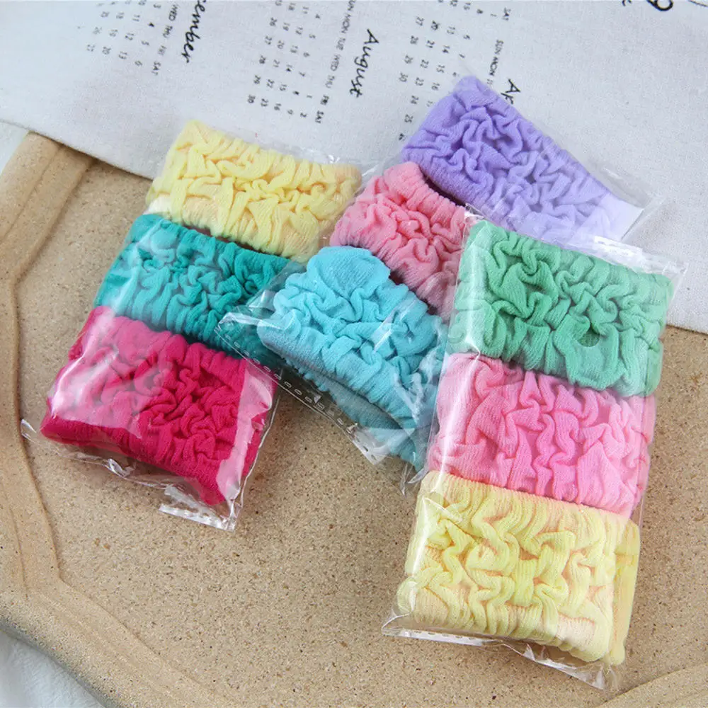 

3PCS/Set Women Girls Colorful Folds Scrunchie Ponytail Holder Sweet High Elastic Hair Rubber Bands Fashion Hair Accessories