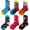 Fashion Unisex Hip Hop Mens Happy Socks  Autumn with Fruits and Cartoon Picture Cool Socks Combed Cotton for Lovers Meias 404 ► Photo 2/6