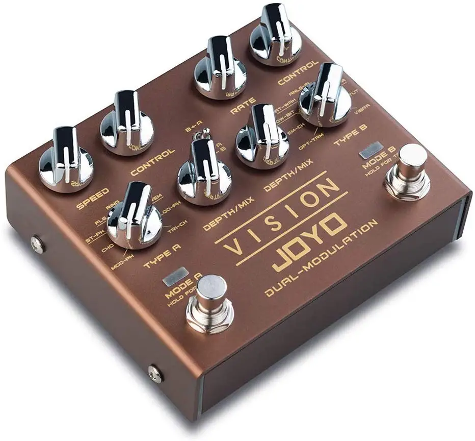 JOYO R 09 видение мульти эффект гитарной Педали 9 эффекты двухканальный модуляции