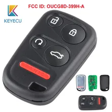 KEYECU для Honda Odyssey 2005 2006 2007 2008 2009 2010 Замена дистанционного брелок 5 Кнопка FCC, аддитивного цветового пространства(ID: OUCG8D-399H-A