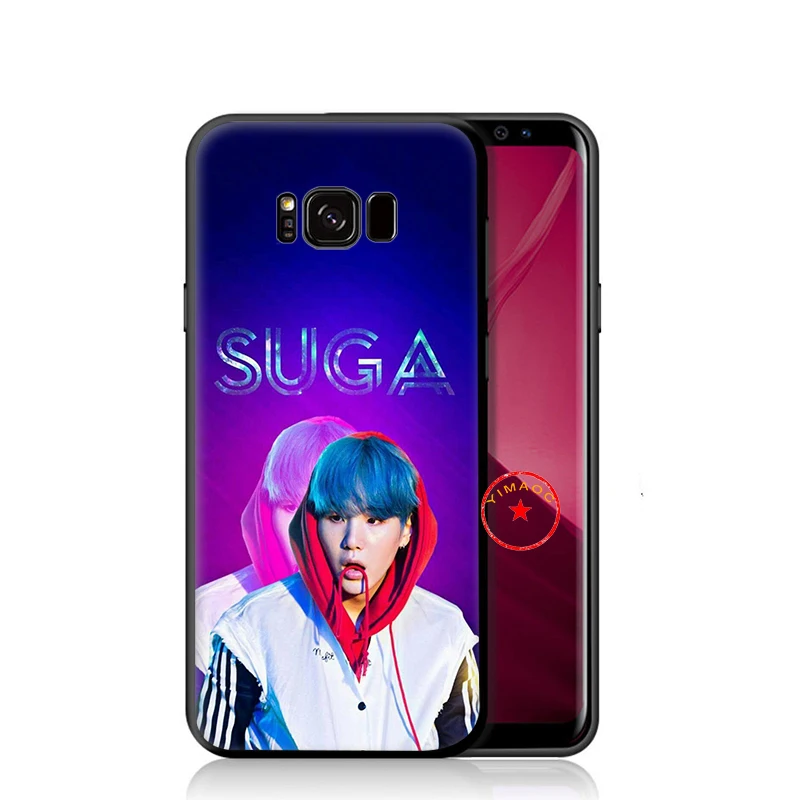 Мягкий силиконовый чехол Suga K Pop Min Yoongi K Pop для телефона samsung Galaxy A9 A8 A7 A6 Plus A5 A3 J6 - Цвет: 7