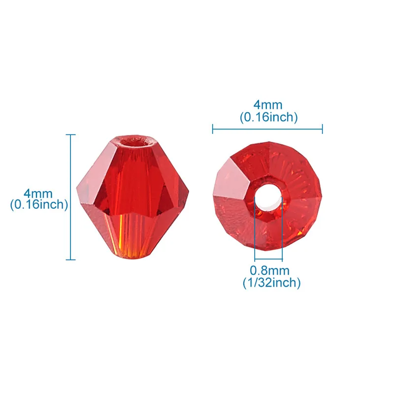 Разноцветные 4 мм 6 мм имитация хрустальных стеклянных бусин бисер Граненый Конус для самостоятельного изготовления ювелирных изделий браслет ожерелье Фурнитура