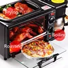 3 In 1 Electric Breakfast Machine Sandwich Maker Multifunction Coffee Maker Mini Oven Household Bread Pizza Frying Pan 4
