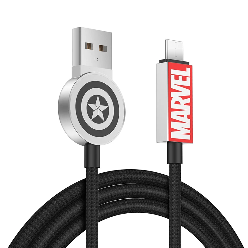 Зарядный кабель Американского героя usb type-C кабель для быстрой зарядки красный черный кабель для передачи данных