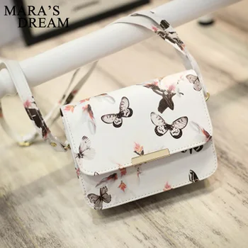 

Mara's Dream 2020 New Solid Color Female Fashion Butterfly Love Decoration Shoulder Diagonal Small Square Bag
