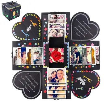 

Explosion Gift Box Set Love Memory DIY Handmade Photo Album Scrapbooking Folding Gift Box Party Surprise Anniversary Birthday