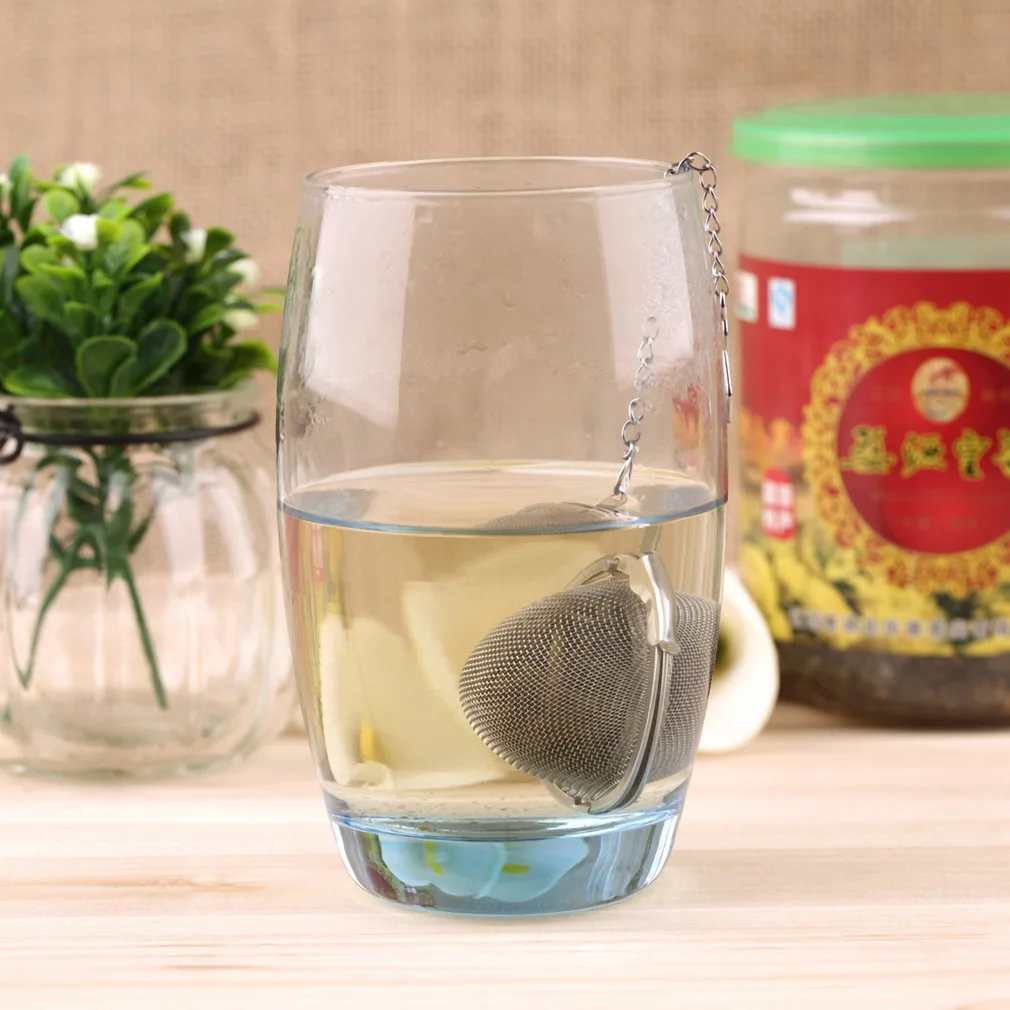 Новейший 4,5 см чайный шарик для заварки сетчатый фильтр для трав многоразовый стальной безопасный запирающий чайный шар удобный чайный шар