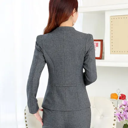 Herfst nieuwe vrouwen pak Set mode отель kantoor dragen twee delige комплект OL jas комбинезон past dames vrouwen truse костюмы TT