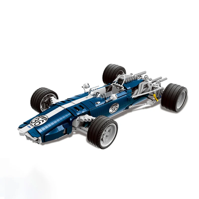 

2454pcs lepining Xb03022 Charm Blue Sonic Racing Creative Technology Sports Car Assembled Building Blocks Model Gift Toys