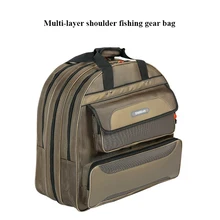 Трехслойная Толстая сумка для рыболовных снастей двухслойная наружная походная дорожная сумка рюкзак Спортивная Сумка через плечо