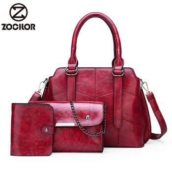 

Retro splice three sets Woman Shoulder Bags Famous Brand Luxury Handbag Women Bags Designer High Quality leather Totes Women bag