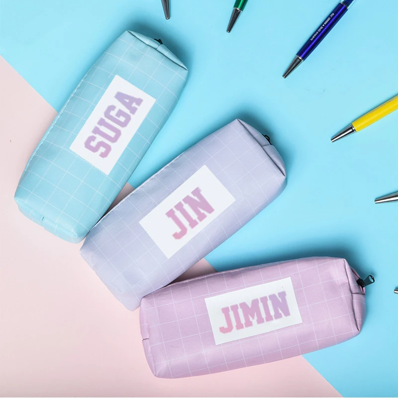 Kpop Jungkook J Hope Jin Jimin Rm Suga V Rmname Pencil Case Box Cute Wallet Student Cute Little Fresh Stationery Bag Aliexpress Kpop Jungkook J Hope Jin Jimin Rm Suga V Rmname Pencil Case Box Cute Wallet Student Cute Little Fresh Stationery Bag Aliexpress