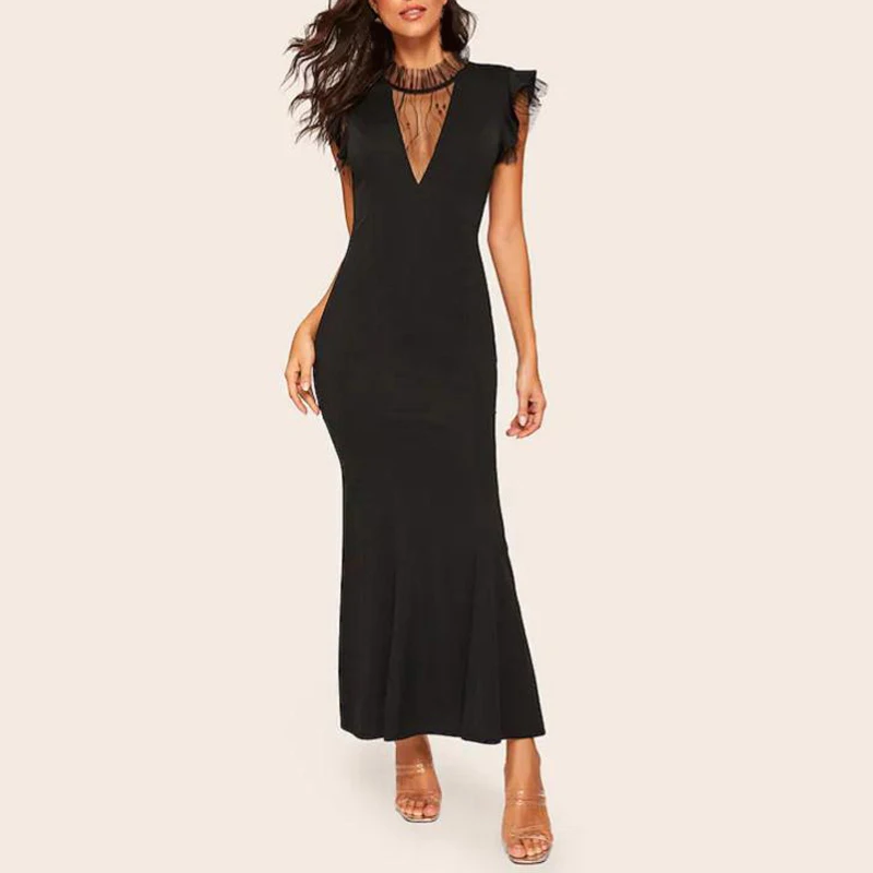 Женское платье женские вечерние летние макси сарафан модные облегающее