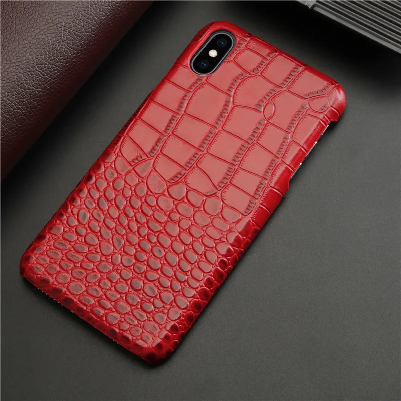 BestNull первый слой коровьей крокодиловой кожи линии задняя крышка чехол для iPhone XS смартфон