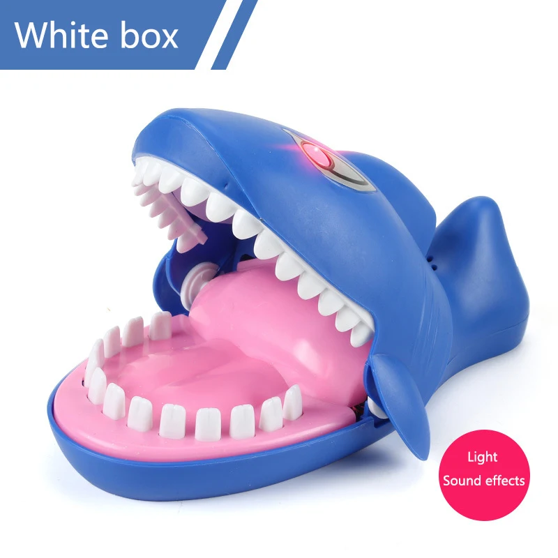 Electric Shark Детские игрушки крокодил, Акула, рот укуса пальца, игра, новинка, шутки, дети, мультфильм, пират, баррель, семейные трюки, забавные зубы, игры - Цвет: Electric Shark