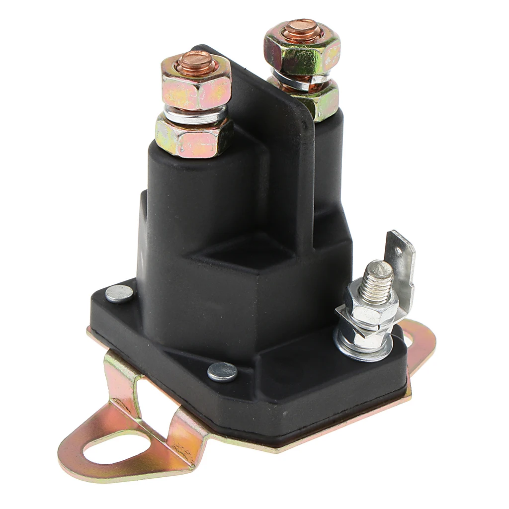 B Blesiya Black Metal Tractor Electrical Solenoid Relay Replaces Murray 7701100MA/7769224MA/94613MA 