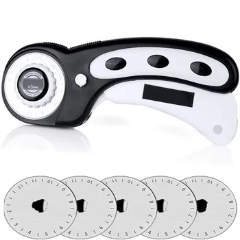 

LMDZ Rotary Cutter DIY Arts Crafts Cutting Cloth Tool Roller Wheel Round Knife Leather Paper Leather Craft Fabrics Accessories