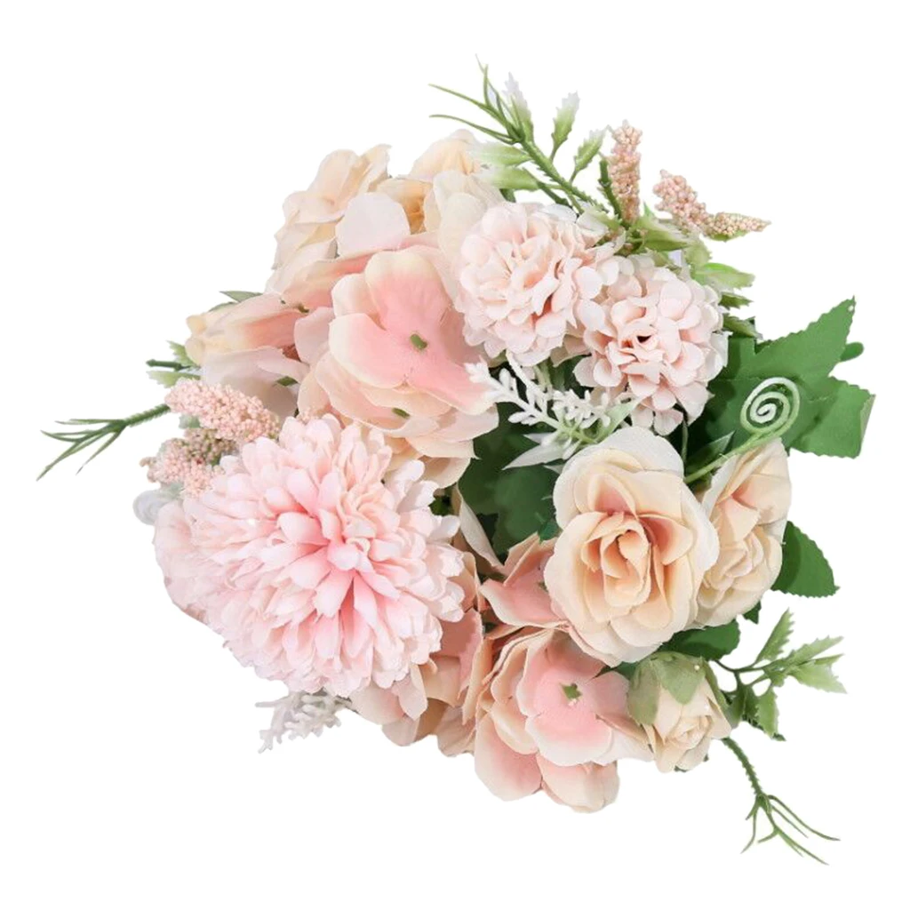 Silk Artificial Flowers Rose Wedding Bouquets Party Shop Art Hall Public Area Decoration Photo Props