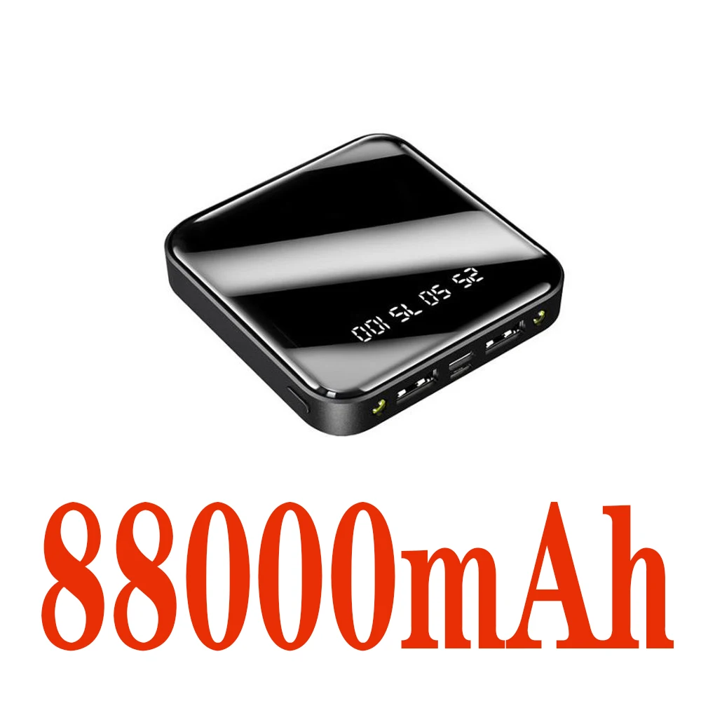 Mini Power Bank 88000mAh LED Power Display 10000mAh Power Bank Small Portable Charger Bank Mobile Bank Power Supply charmast Power Bank