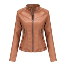 Womens Leather Jackets And Coats Spring Autumn Loose Street Moto Biker Pu Faux Leather Jacket Lady Oversize Casual Outerwear