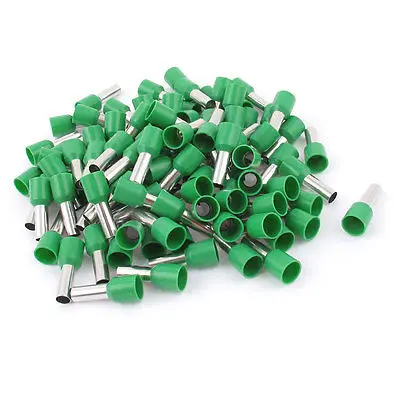 

100pcs AWG18 Wire Copper Crimp Connector Insulated Ferrule Terminal Green