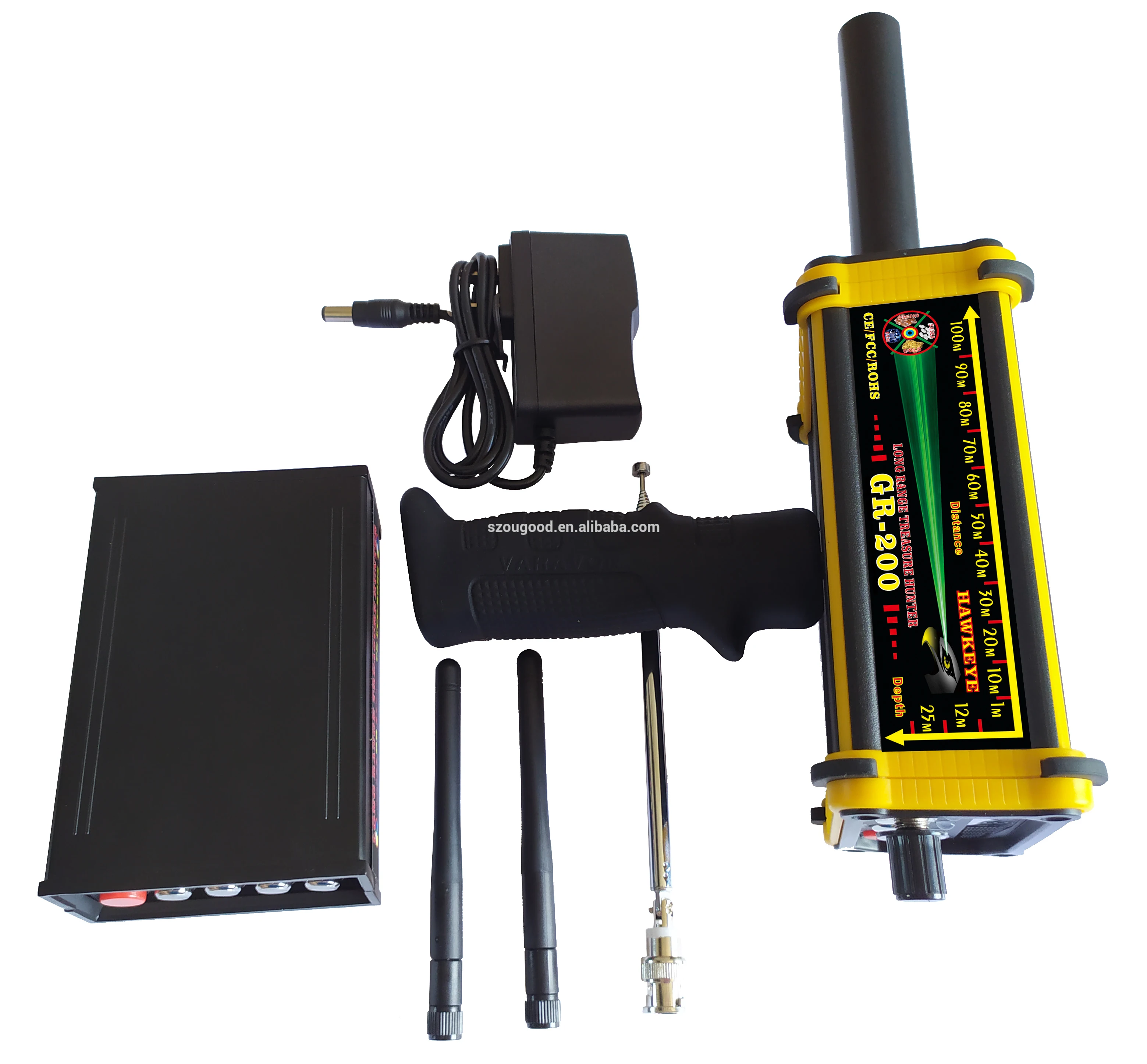 Updated newest version GR-200 Radar scanning laster positioning sound alarm long range gold silver gemstone diamond detector