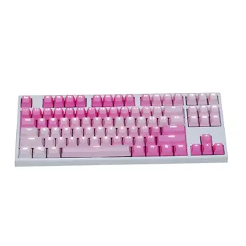

1 Set Replaceable PBT Keycaps 87 104 108 Transparent Lettering Keys Double Shot 35EA