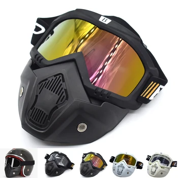 

Universal Motorcycle Goggles Filter Mask Separable Mask Helmet for yamaha YZ125 WR250R YZ85 TT-R125E PW80 TT-R250 YZ250F Ann