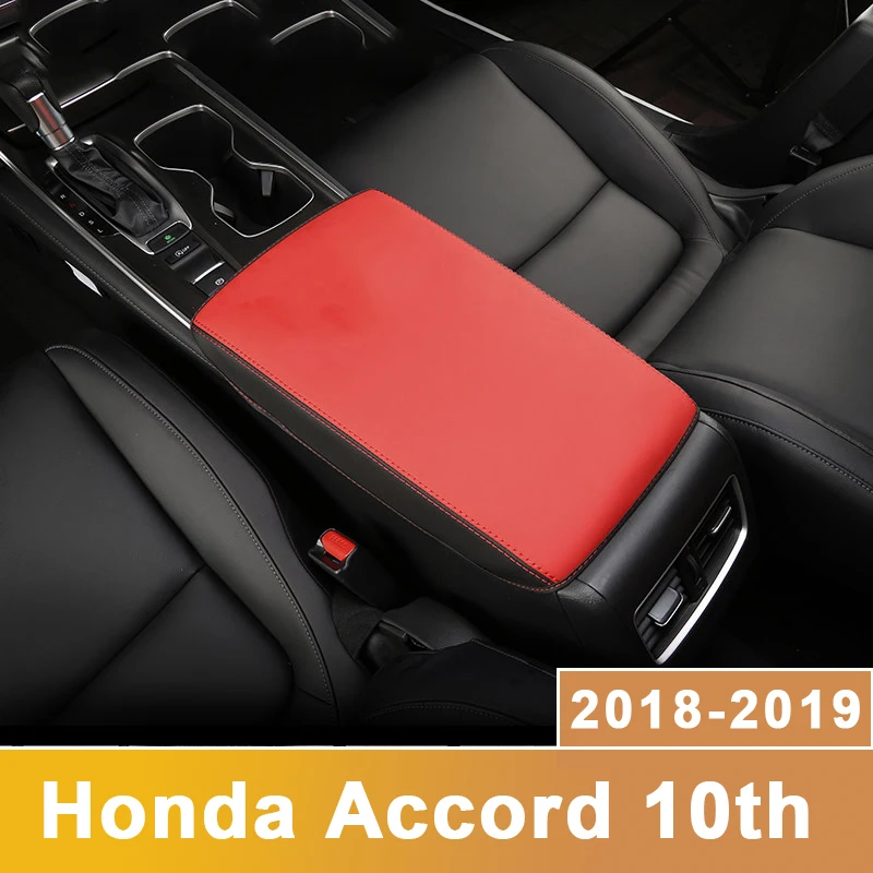 

Leather Car Armrest Pad Covers Console Auto Seat Arm Rest Pad Protection Cushion Mat For Honda Accord 10th 2018 2019 Accessories