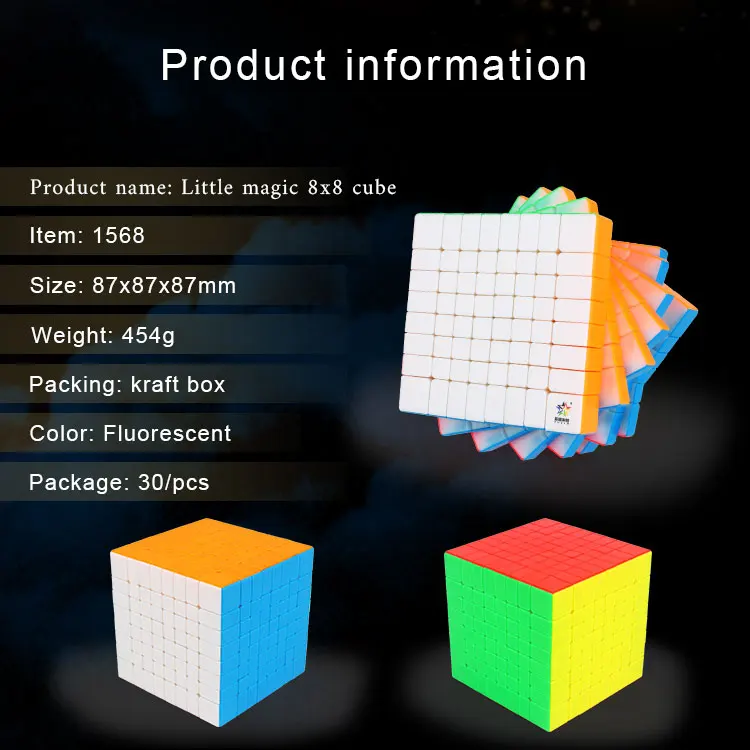 YuXin 8x8x8 9x9x9 скоростные маленькие Волшебные кубики, профессиональные Кубики-головоломки, Обучающие магические кубики, детские игрушки для мальчиков, кубики, подарки