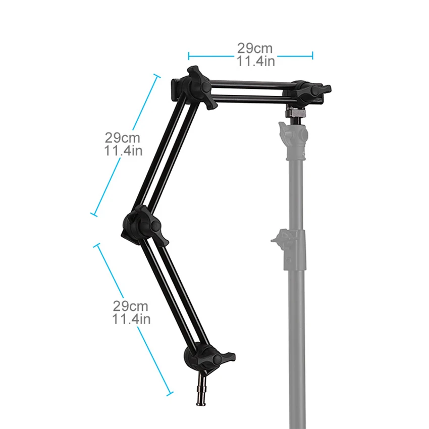 Three-section adjustable holder Articulated Arm sliding extension system For Mou