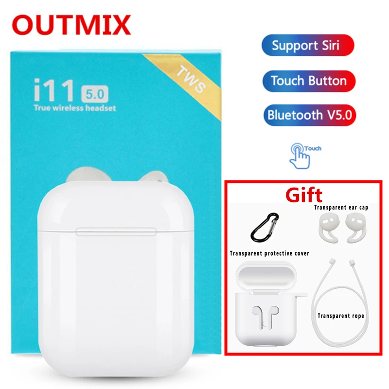 

Touch control i11 TWS Mini 5.0 Bluetooth Earphone Wireless Headphones Portable Invisible Earbud for xiaomi Iphone Smart Phone