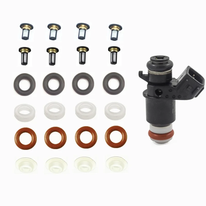 Honda Acura Fuel Injector Service Repair Kit OBD2 O'rings Seal Rings Filters 
