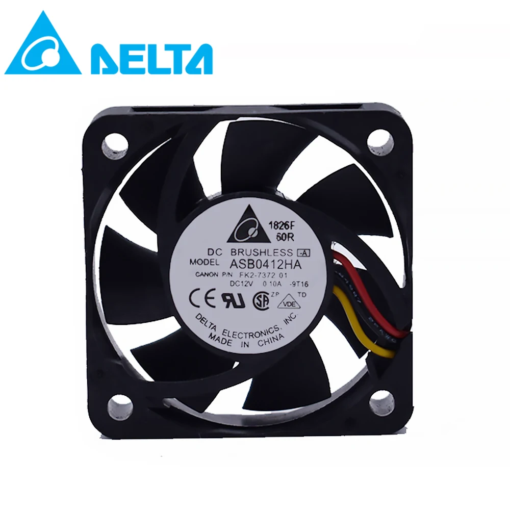 Для delta ASB0412HA DC 12V 0.10A 4CM 4010 40*40*10mm 6000RPM 2 3 провода для бесшумного охлаждающего