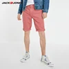 Get This JackJones Men's 100% Cotton Pink Style Distressed Denim Shorts| 219143505 NyoQqMpep