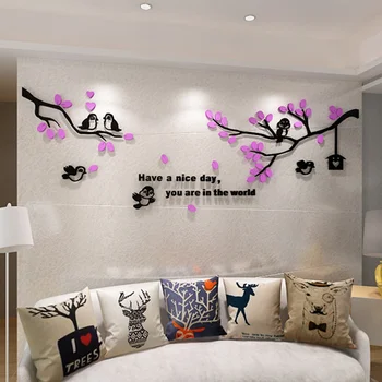 

Spring Tree Pattern Wall Sticker 1pcs 3d Wall Stickers Tv Wall Waterproof Home Decor Stickers Muraux Adesivo De Parede W