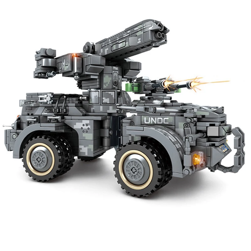 

1112pcs armored car Military series compatible legoed building blocks assemble educational toys gifts for children